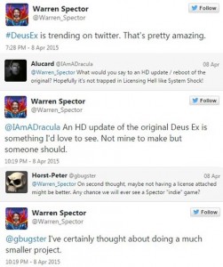 deus ex remake warren spector