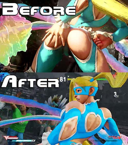 Street Fighter V Censoring Butts?!