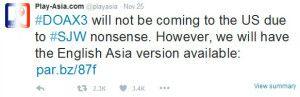 play asia vs sjw nonsense