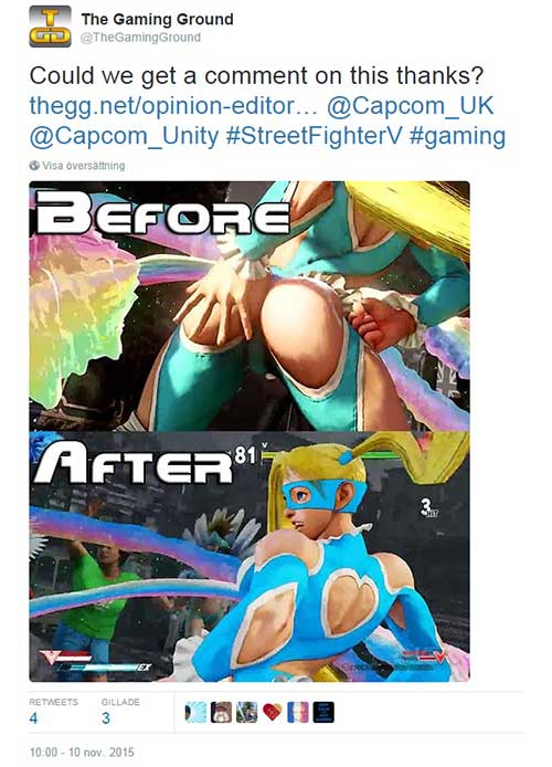 Street Fighter V Censoring Butts?!