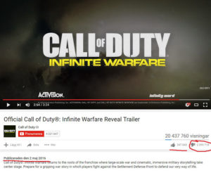 cod infinite warfare youtube hate