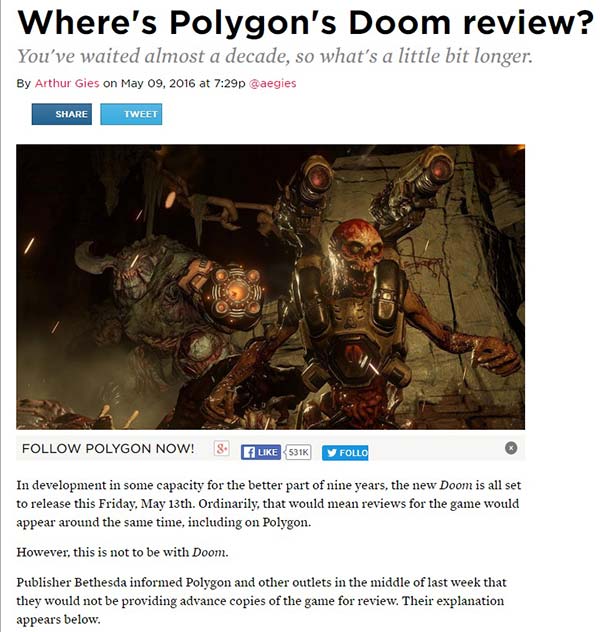 Polygon's 2016 Games of the Year #1: Doom - Polygon