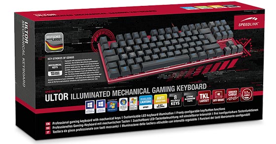Kết quả hình ảnh cho Speedlink Ultor Gaming Keyboard