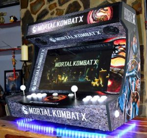 mini arcade machines mortal kombat x themed wideboy cabinet prototype