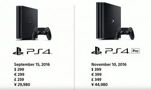 ps4 pro and ps4 slim price