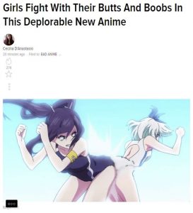 girls fight with their butts and boobs in this deplorable new anime