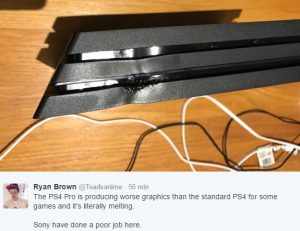 ryan brown the ps4 pro is melting