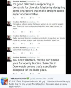 all gay characters should be ugly jonathan mcintosh