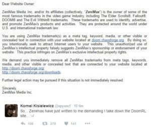 kornel kisielewicz doomrl vs zenimax