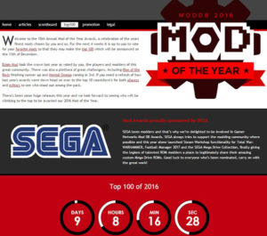 moddbs top 100 mods of 2016