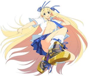 senran kagura estival versus katsuragi kick pose