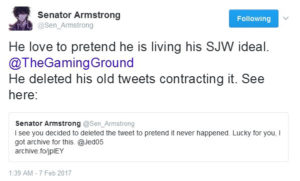 senator armstrong vs jed whitaker