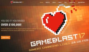 gameblast 17 100k pounds for charity