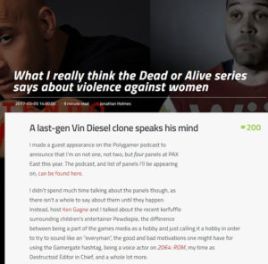 jonathan holmes what i really think the dead or alive series says about violence against women