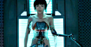 scarlett johansson as motoko kusanagi ghost in the shell sexy robot