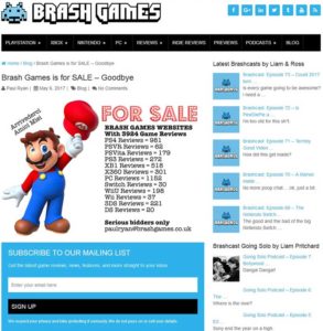 brash games is for sale