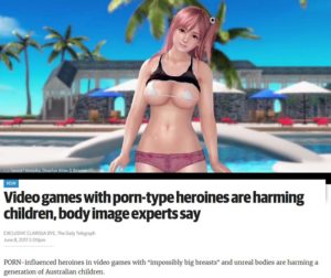 video games with porn type heroines are harming children the daily telegraph