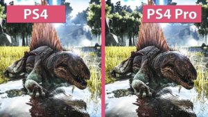 ark survival evolved graphical enhancements on the ps4 pro