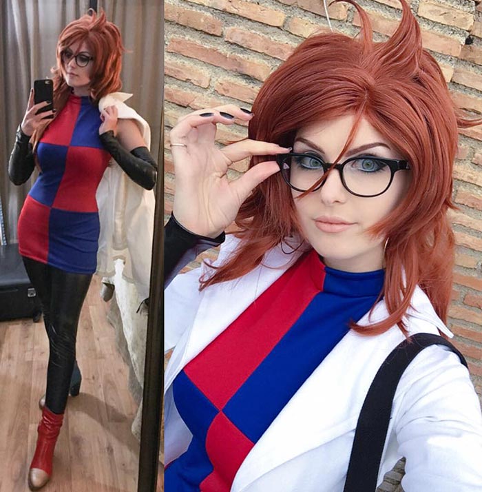 Kinpatsu just made a sexy cosplay of Android 21 and 18 - TGG