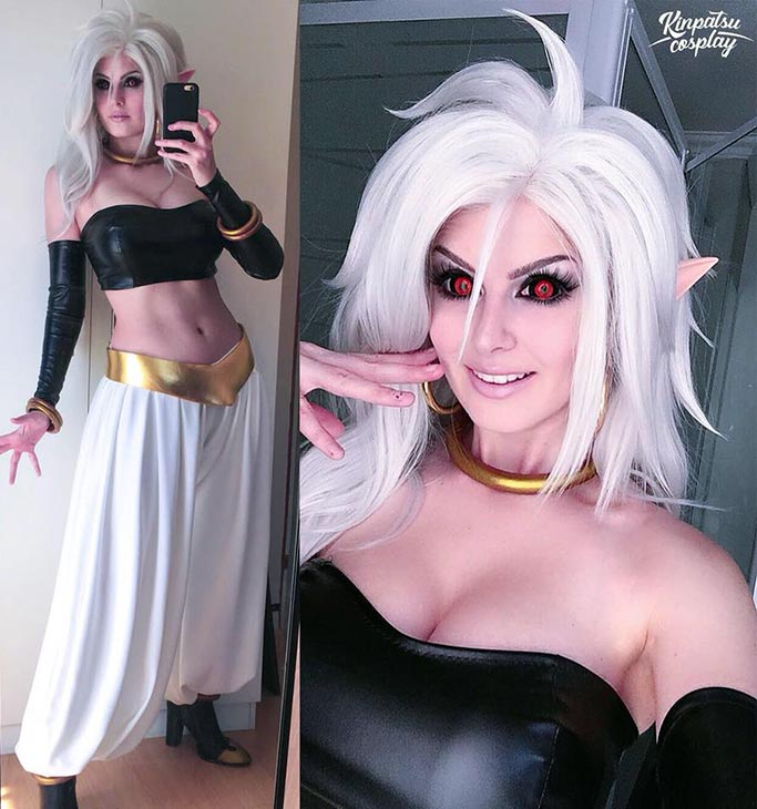 Kinpatsu just made a sexy cosplay of Android 21 and 18 - TGG