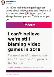 mark kern vs polygon violent video games