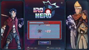 iro hero start screen