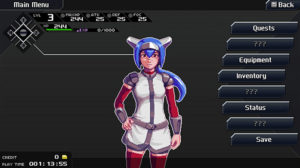 crosscode the character upgrade screen