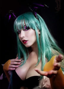 danielle vedovelli morrigan aensland cosplay darkstalkers a very sexy and pretty lady