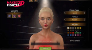 naked fighter 3d face settings