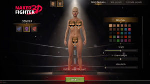 naked fighter 3d skin color settings