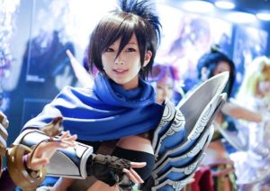 doremis genderbender cosplay of yasuo from league of legends a very cute upfront pose