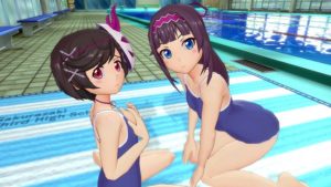 gal gun double peace two very cute and lewd girls