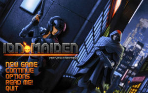 ion maiden the main menu screen