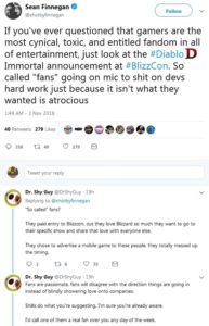 sean finnegan vs the diablo fanbase part 1
