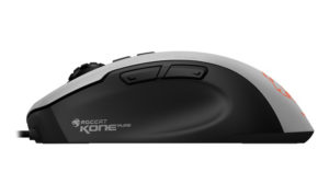 roccat kone pure owl eye gaming mouse from the side view