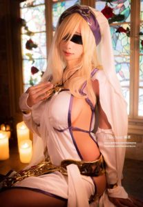 hane millers sword maiden cosplay from goblin slayer a super cute and thick pose