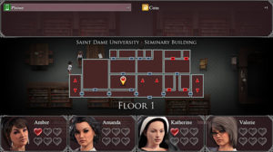 lust-epidemic-the map and inventory screen