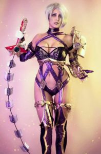 khainsaws cosplay as ivy valentine from soul calibur