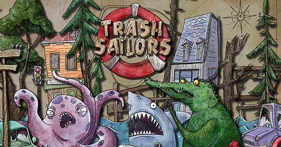 the makers of escape doodland is making a co-op roguelite survival game called trash sailors