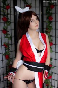 mikomins cosplay of mai shiranui from the king of fighters