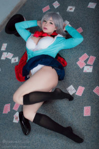 yoshinobi-chans cosplay of sempai from magical sempai a very thick pose