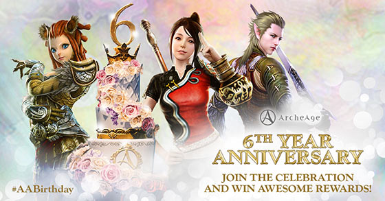 the mmorpg archeage has just announced its sixth anniversary celebratory events