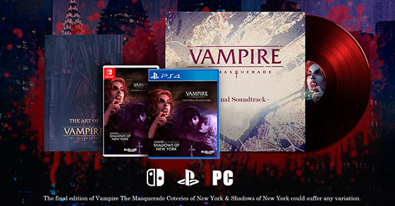 vampire the masquerade coteries of new work and shadows of new york will arrive next spring in physical format