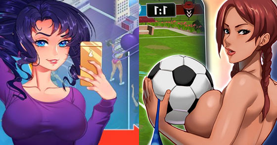 the 18 plus erotic gym and sports-themed games hot gym and lewd league soccer is now available via nutaku