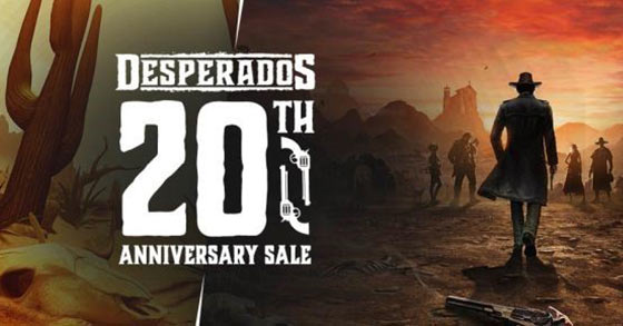 the western-themed real-time tactics game desperados has just kicked-off its 20th anniversary festivities