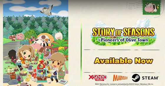 the farm life sim game story of seasons pioneers of olive town is now available for pc via steam