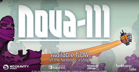 the quirky sci-fi strategy puzzle game nova-111 is now available for the nintendo switch