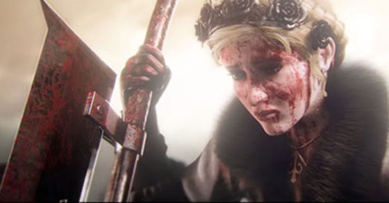 battlecry female warrior banner