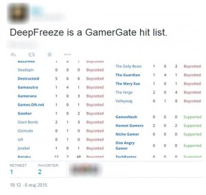 deepfreeze is a gamergate hit list