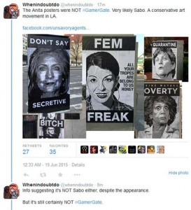 anita sarkeesian e3 2015 posters
